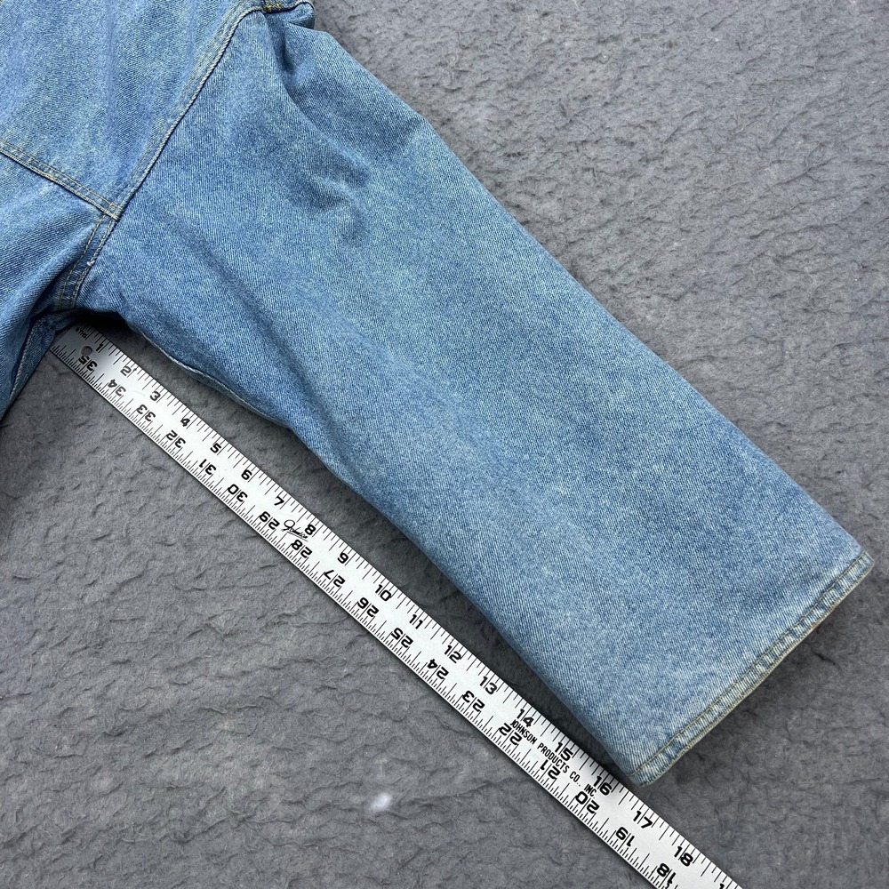 Vintage Denim Jacket Women's Small Blue Toggle Clasp Closure Retro Lined Coat‎ - Picture 11 of 14